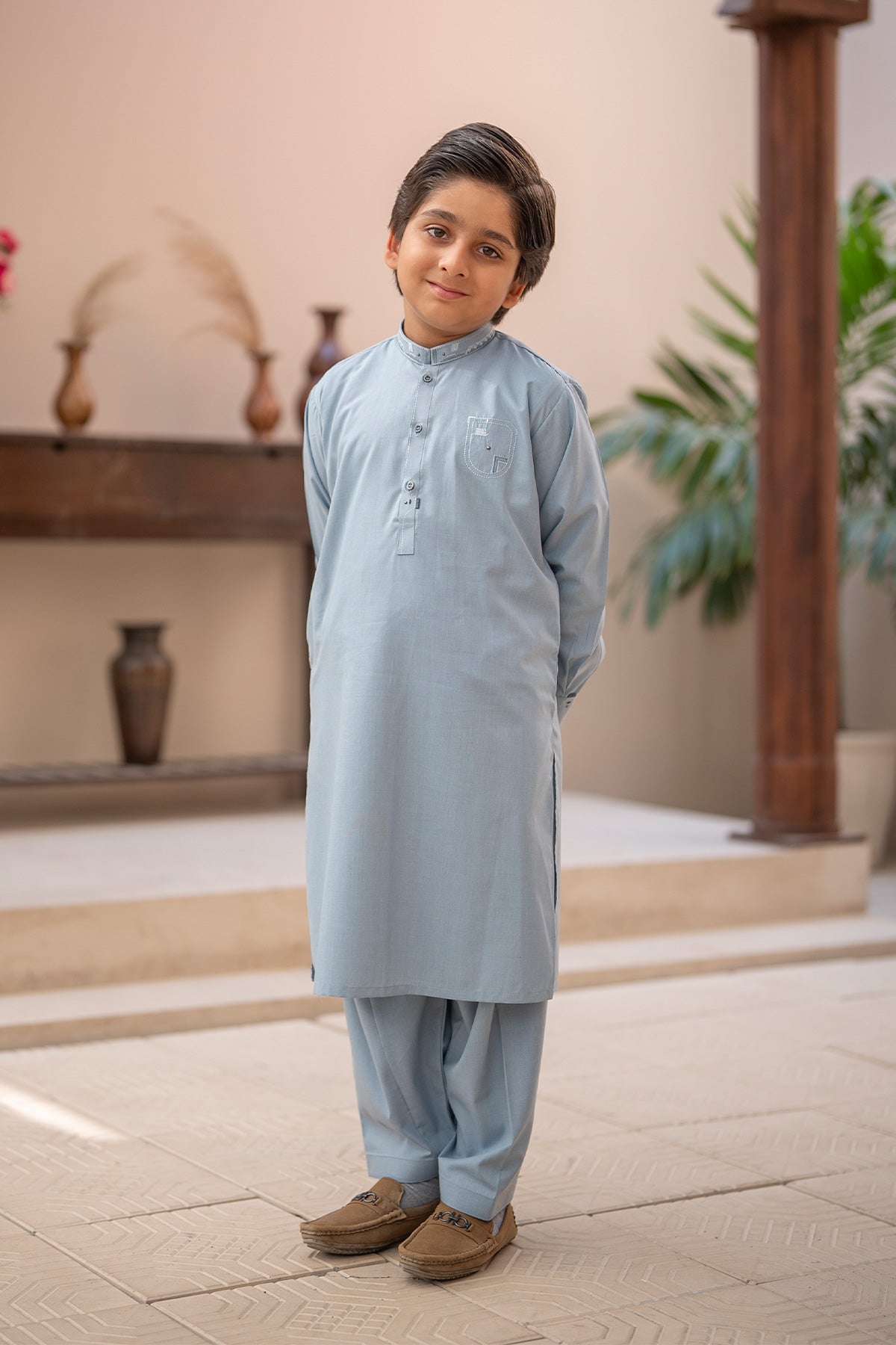 Kids Embroidered Suit 1