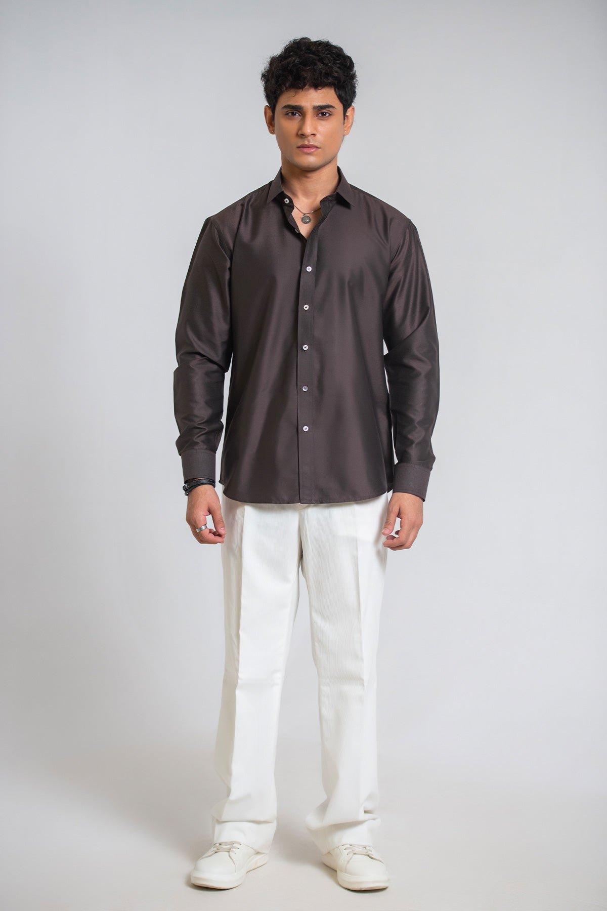 The Basics Brown Shirt