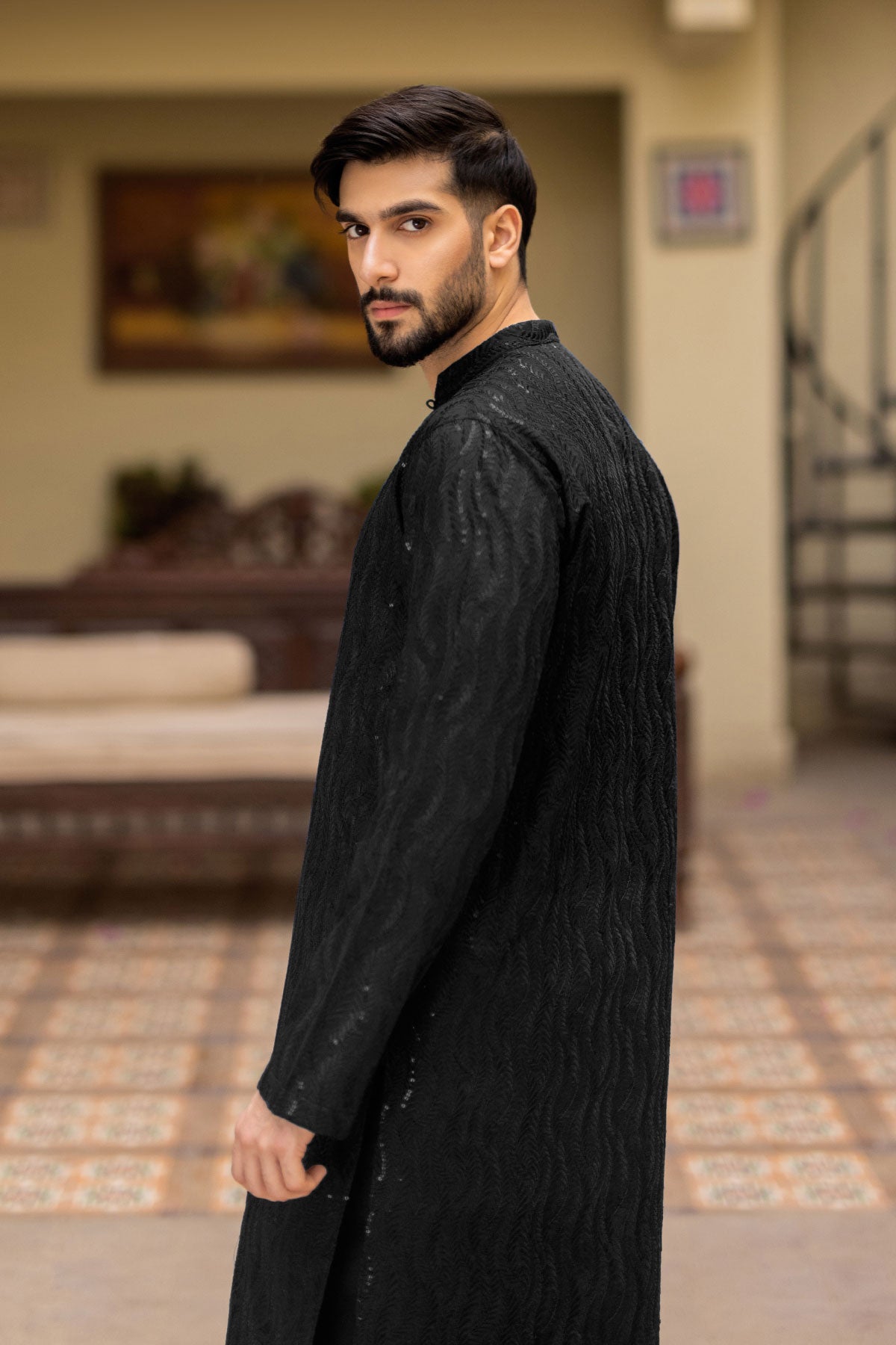 Black Designer Kurta Pajama 20