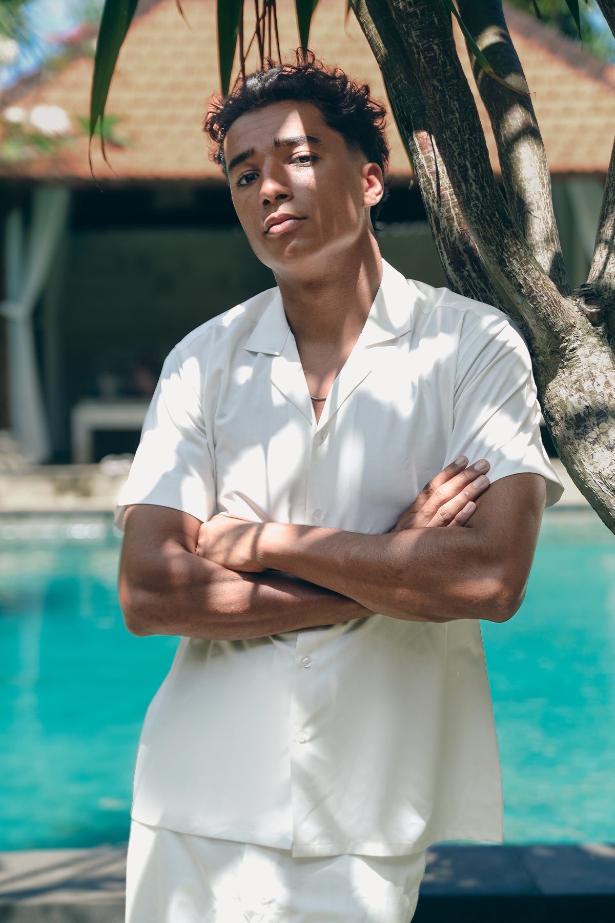 Men's Classic White Co-ord Set