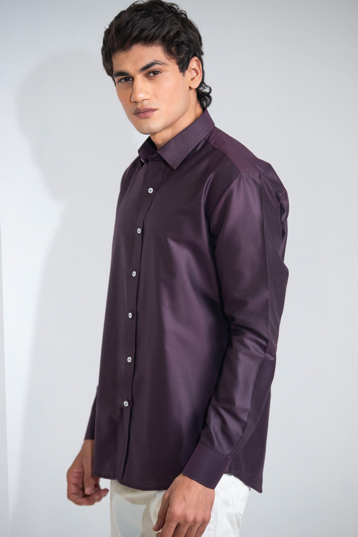 The Basics Purple Shirts