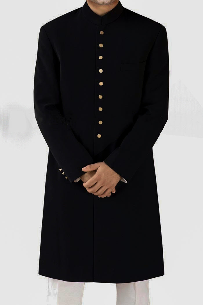 Black Sherwani Customize