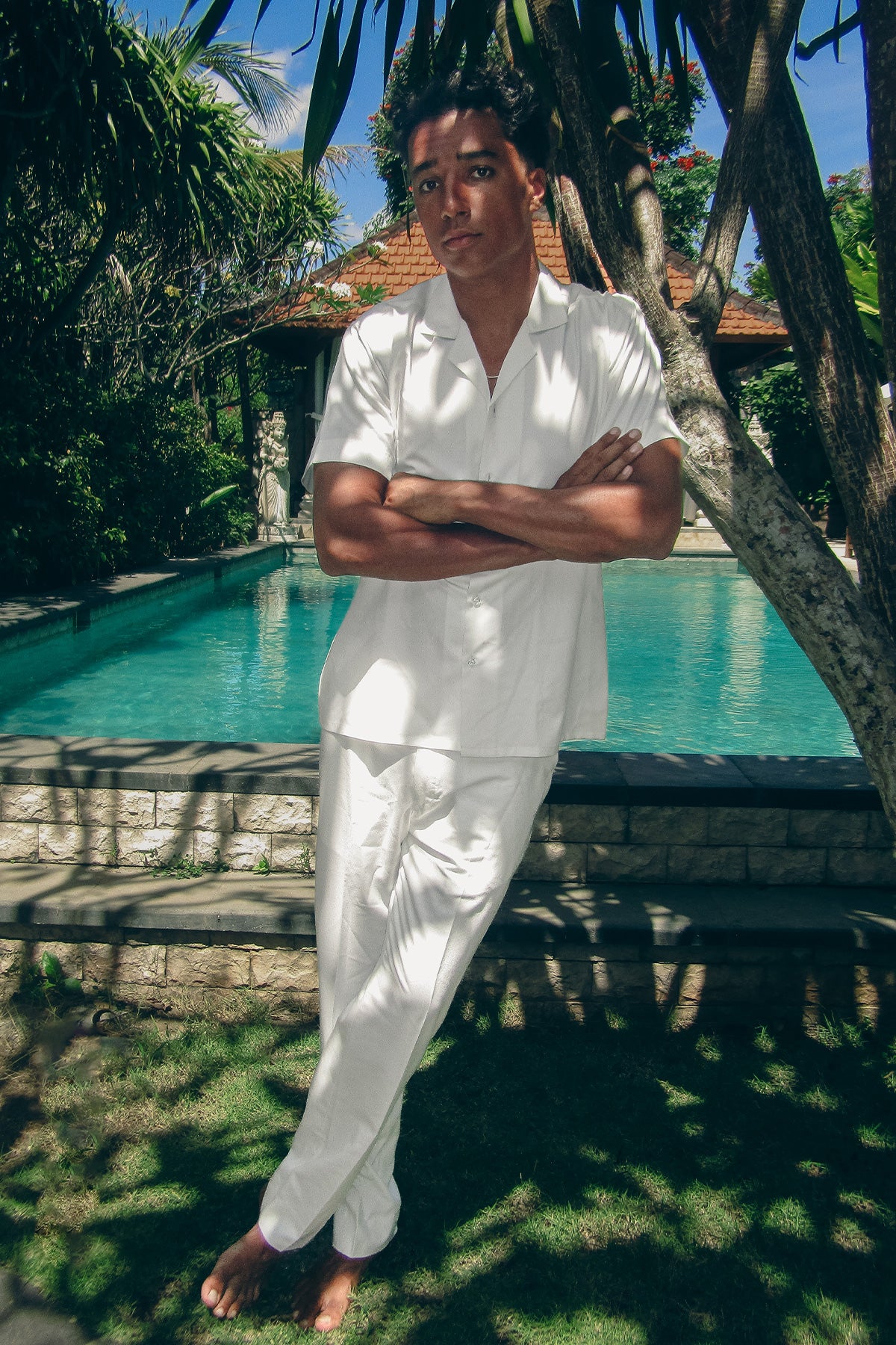 Men's Classic White Co-ord Set