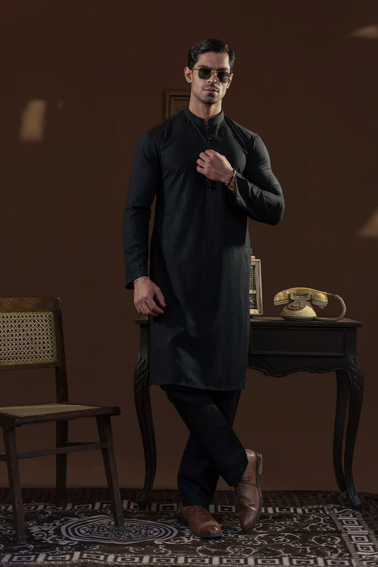Black Design Kurta Pajama