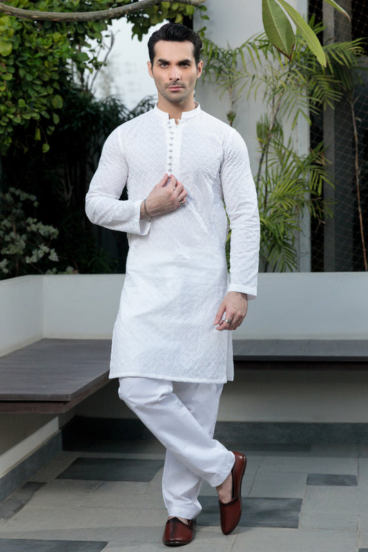 Chikan Kurta Pajama 4