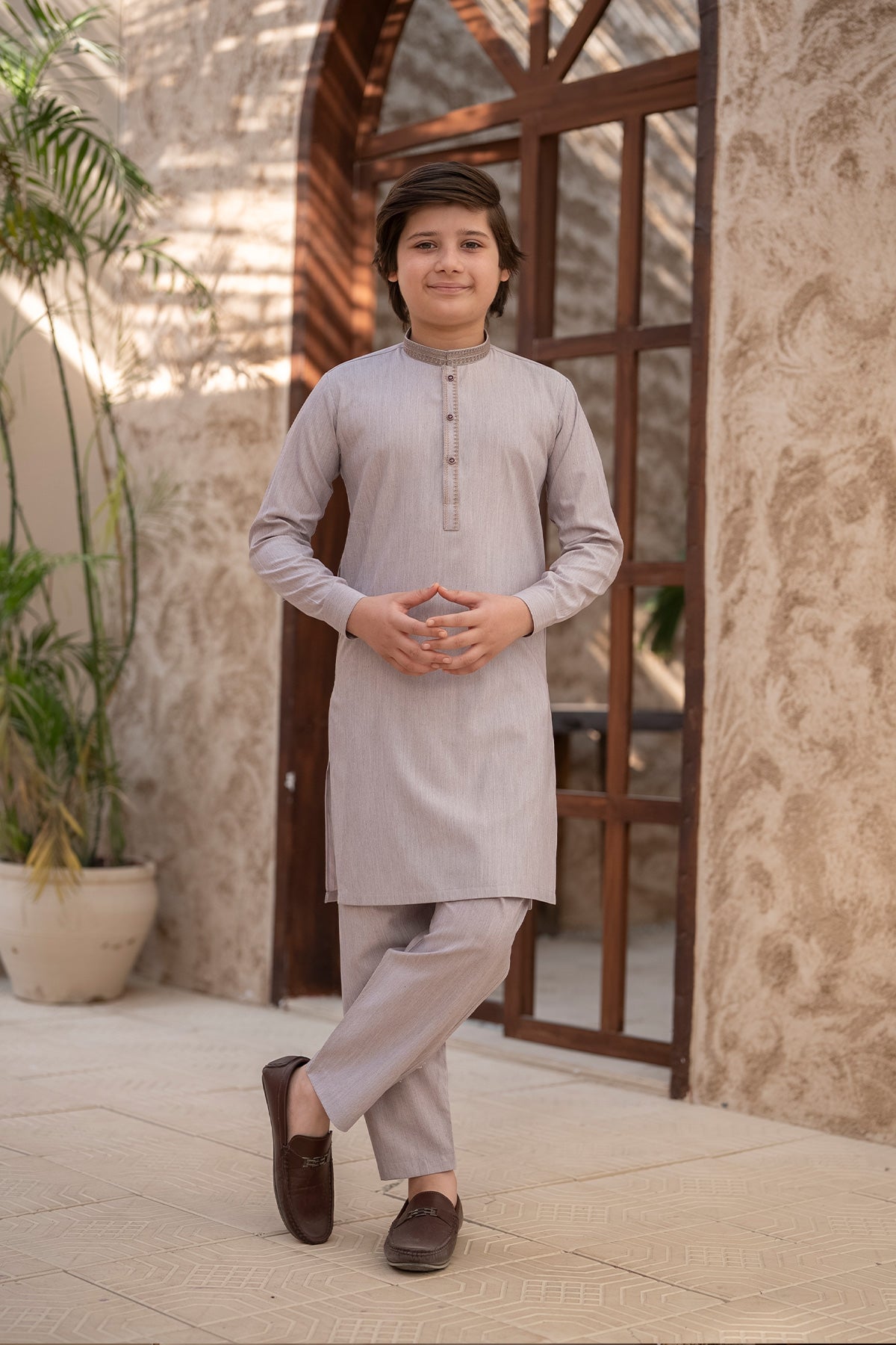 Kids Embroidered Suit 4