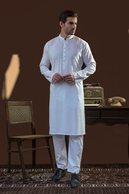 White Design Kurta Pajama