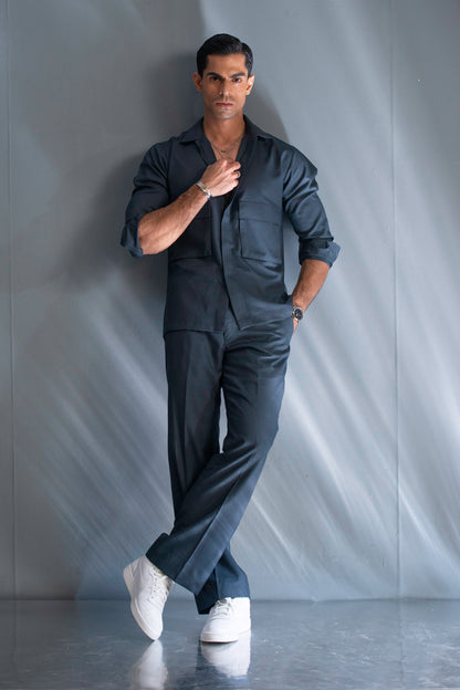 Dark Blue Utility Patch Pocket Cord Set