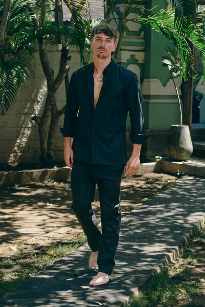 Men's Classic Black Co-ord Set