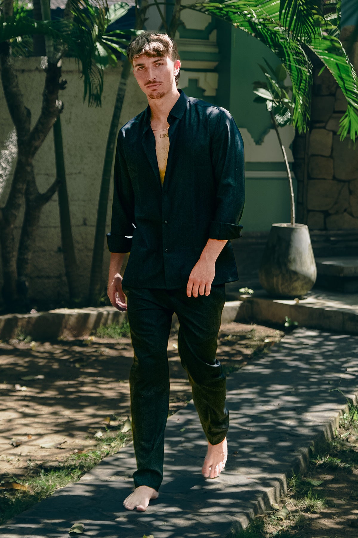 Men's Classic Black Co-ord Set