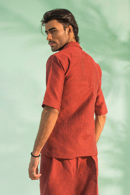 Crimson Wave Co-ord Set