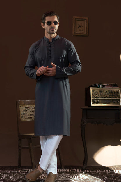 Grey Design Kurta Pajama