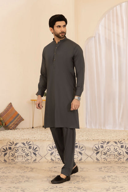 Charcoal Grey Elegant Kurta Pajama