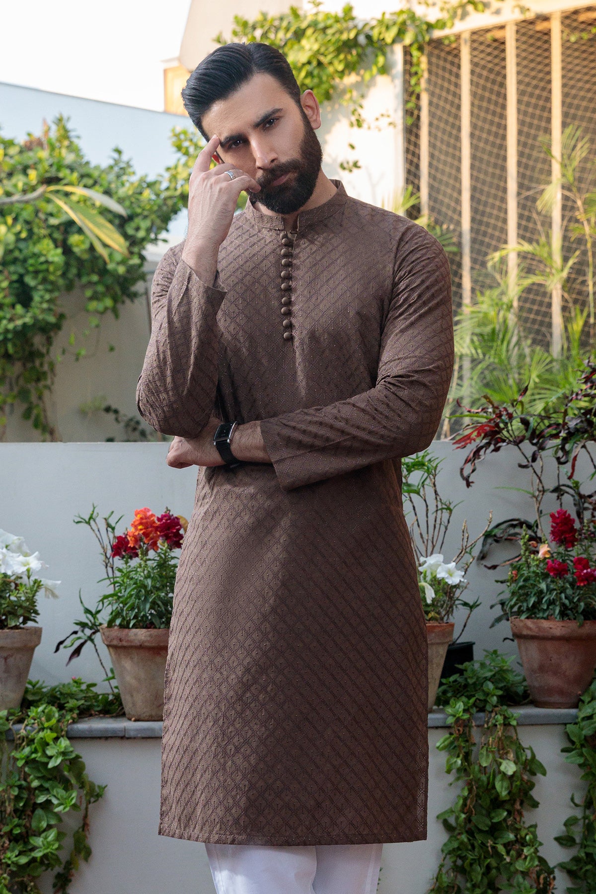 Chikan Kurta Pajama 8