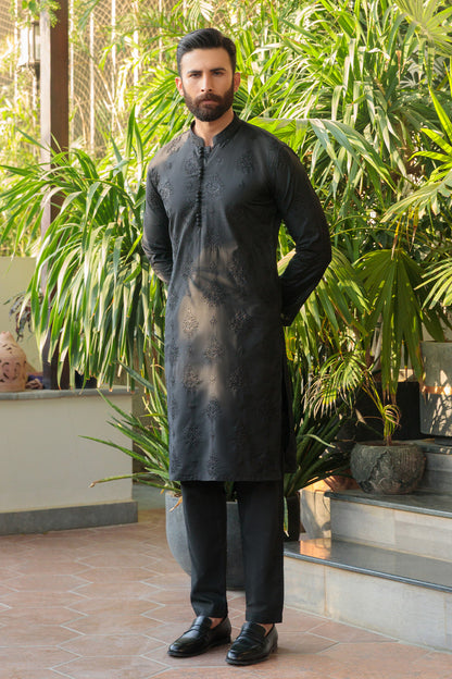 Black Designer Kurta Pajama 5