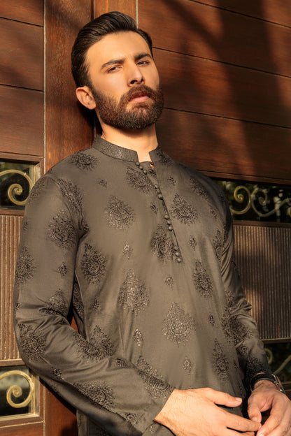 Black Designer Kurta Pajama 5