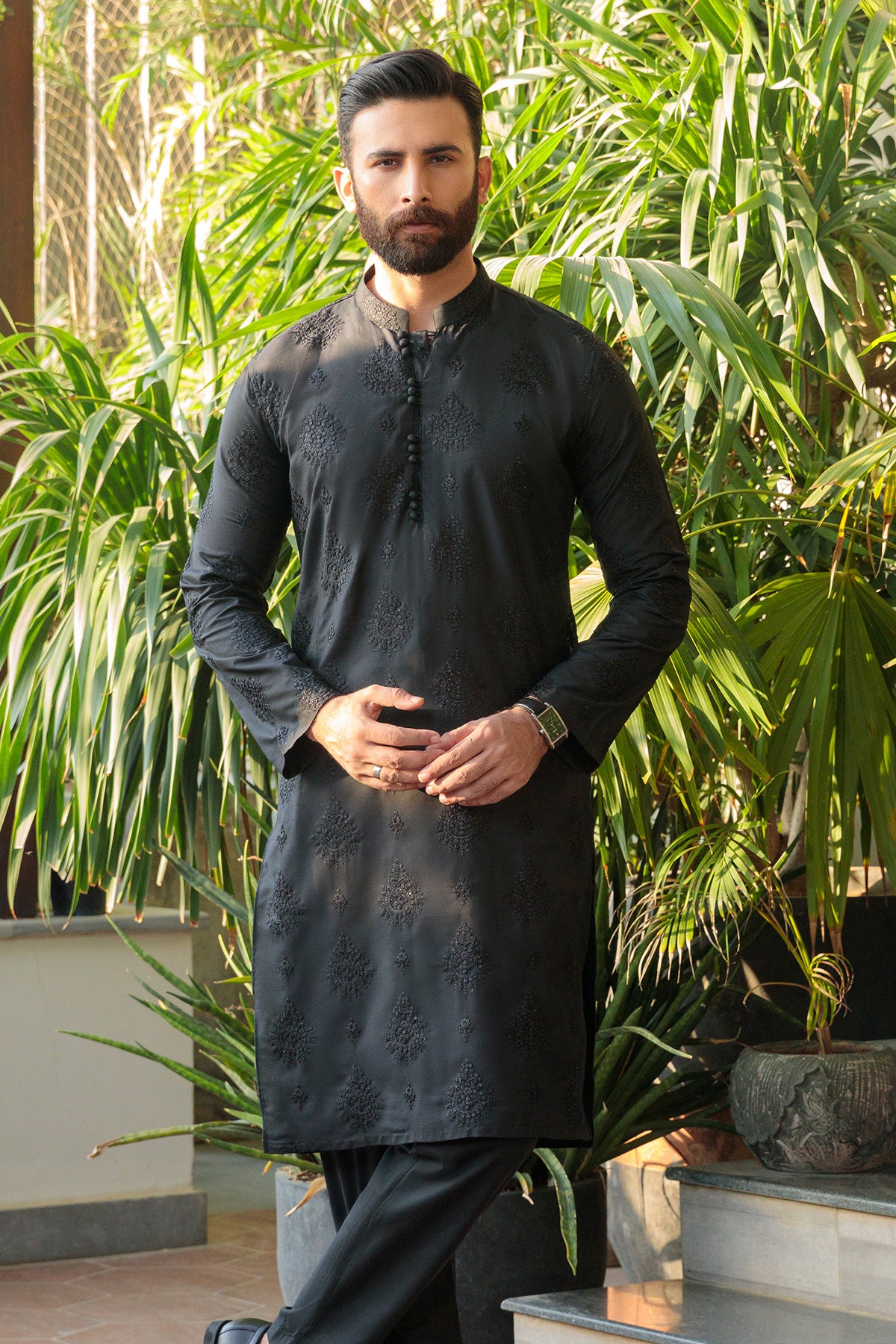 Black Designer Kurta Pajama 5