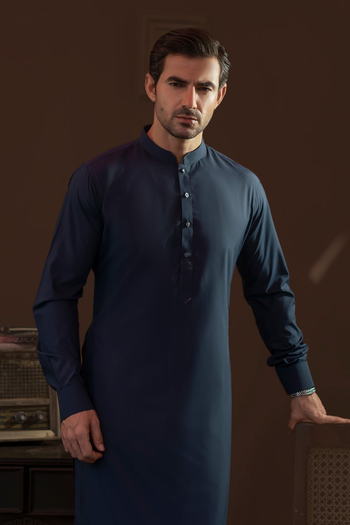 Navy Blue Design Suit