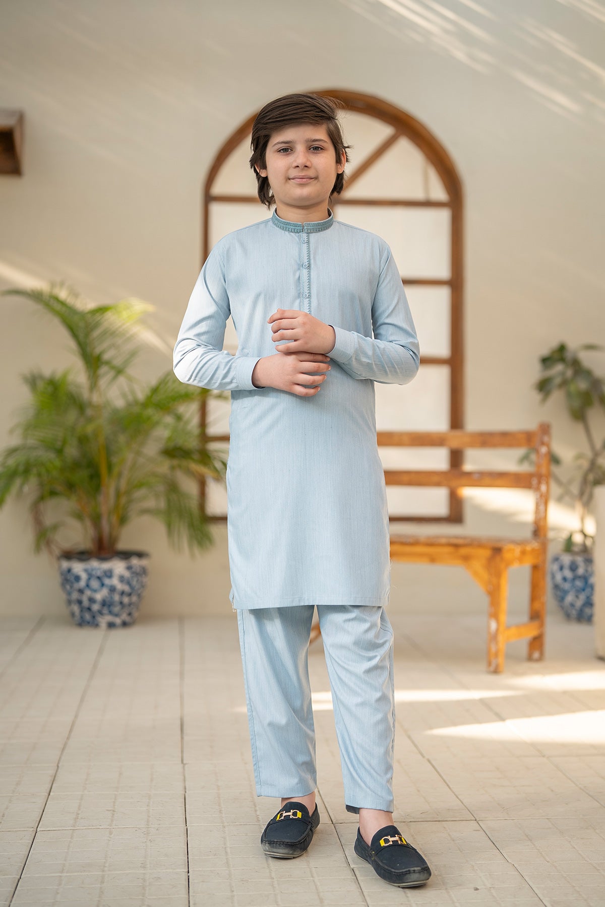 Kids Embroidered Suit 9