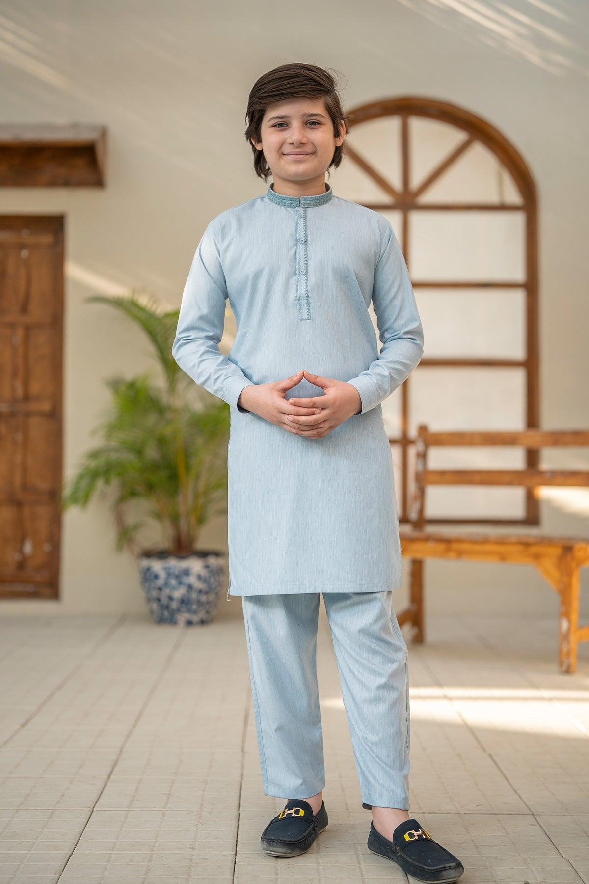 Kids Embroidered Suit 9