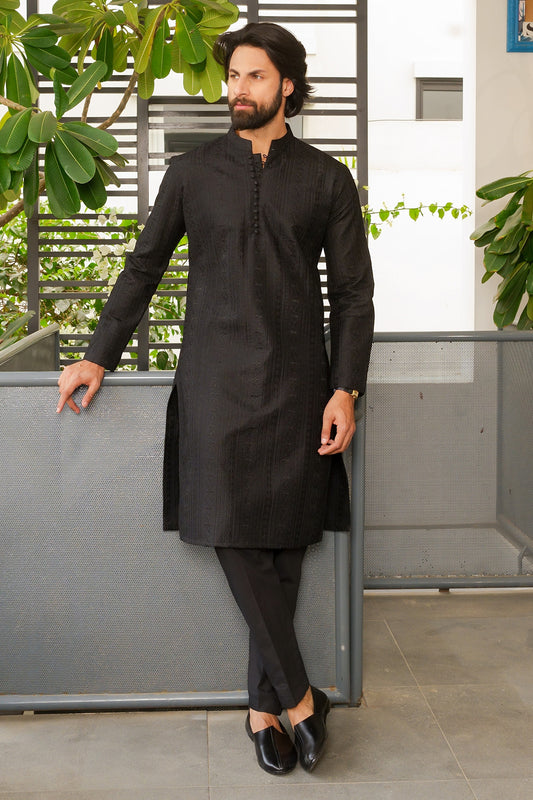 Black Designer Kurta Pajama 3