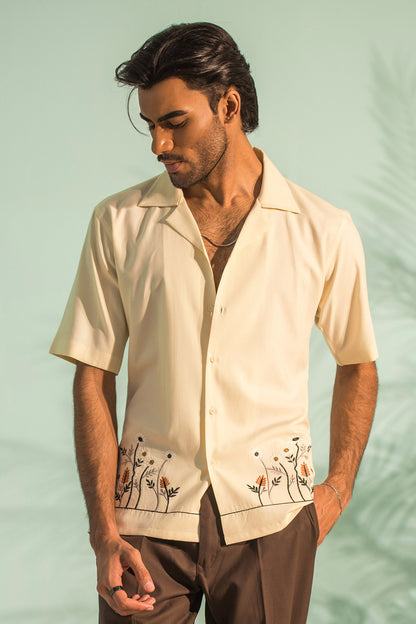 Golden Meadow Embroidered Shirt