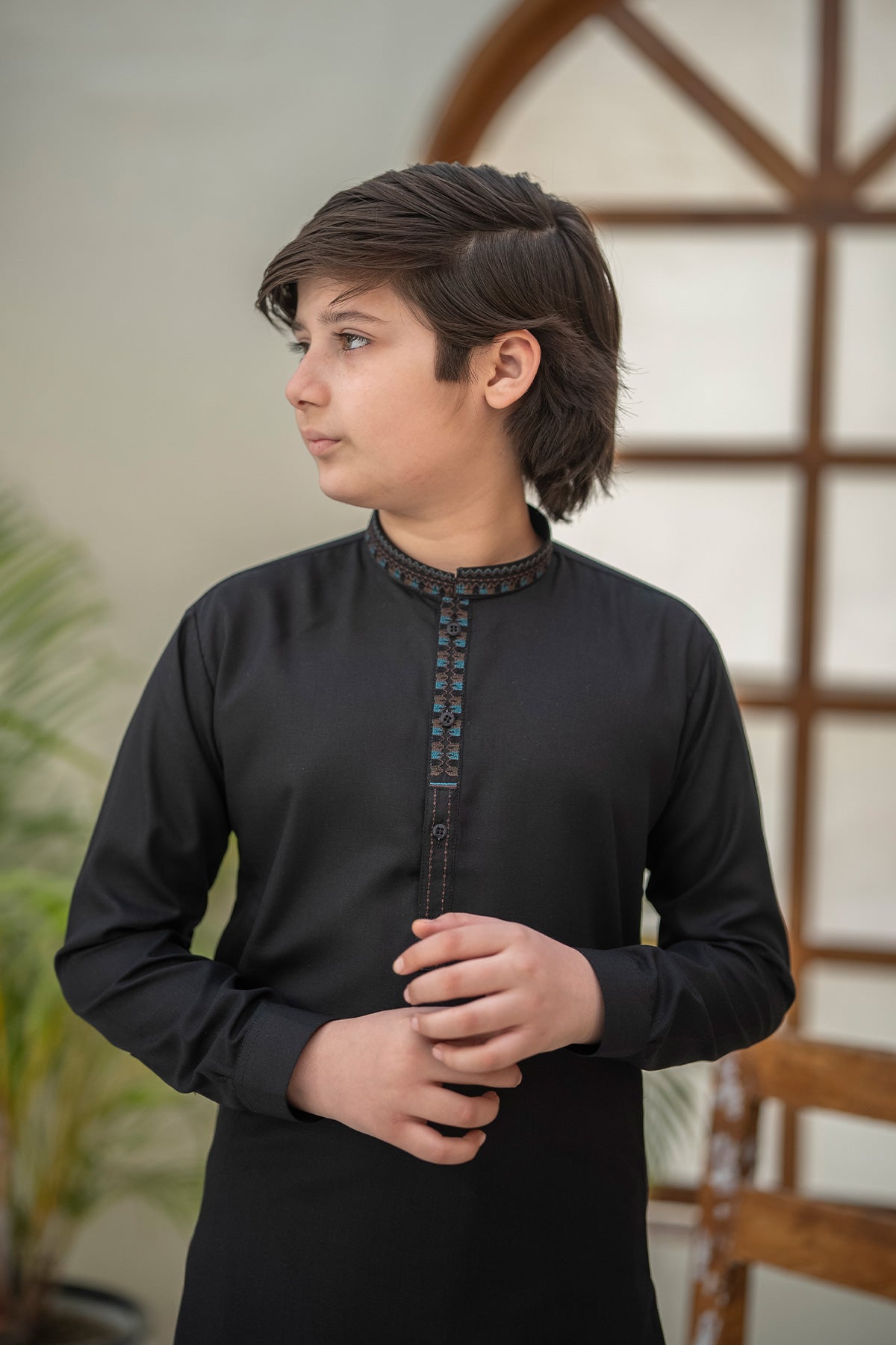 Kids Embroidered Suit 7