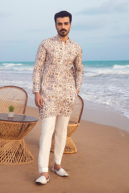 Desert Mosaic Printed Kurta Pajama