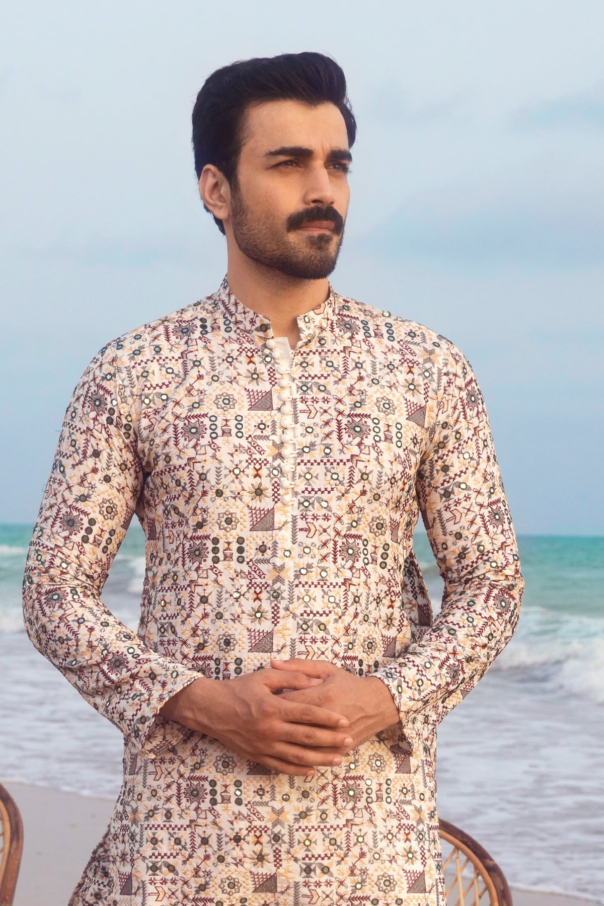 Desert Mosaic Printed Kurta Pajama