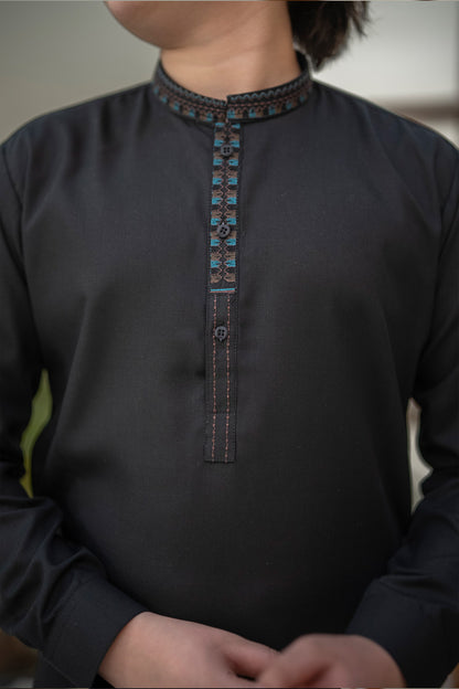 Kids Embroidered Suit 7