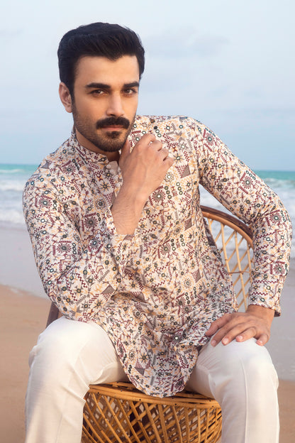 Desert Mosaic Printed Kurta Pajama