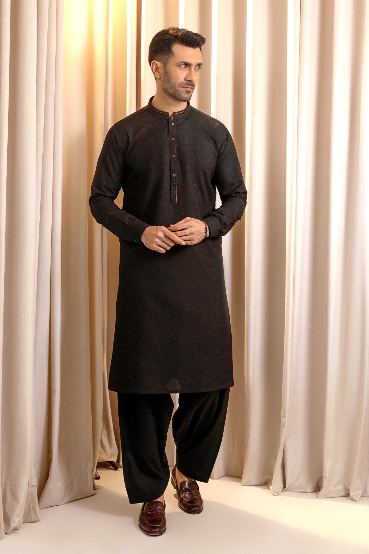 Men’s Black Shalwar Kameez