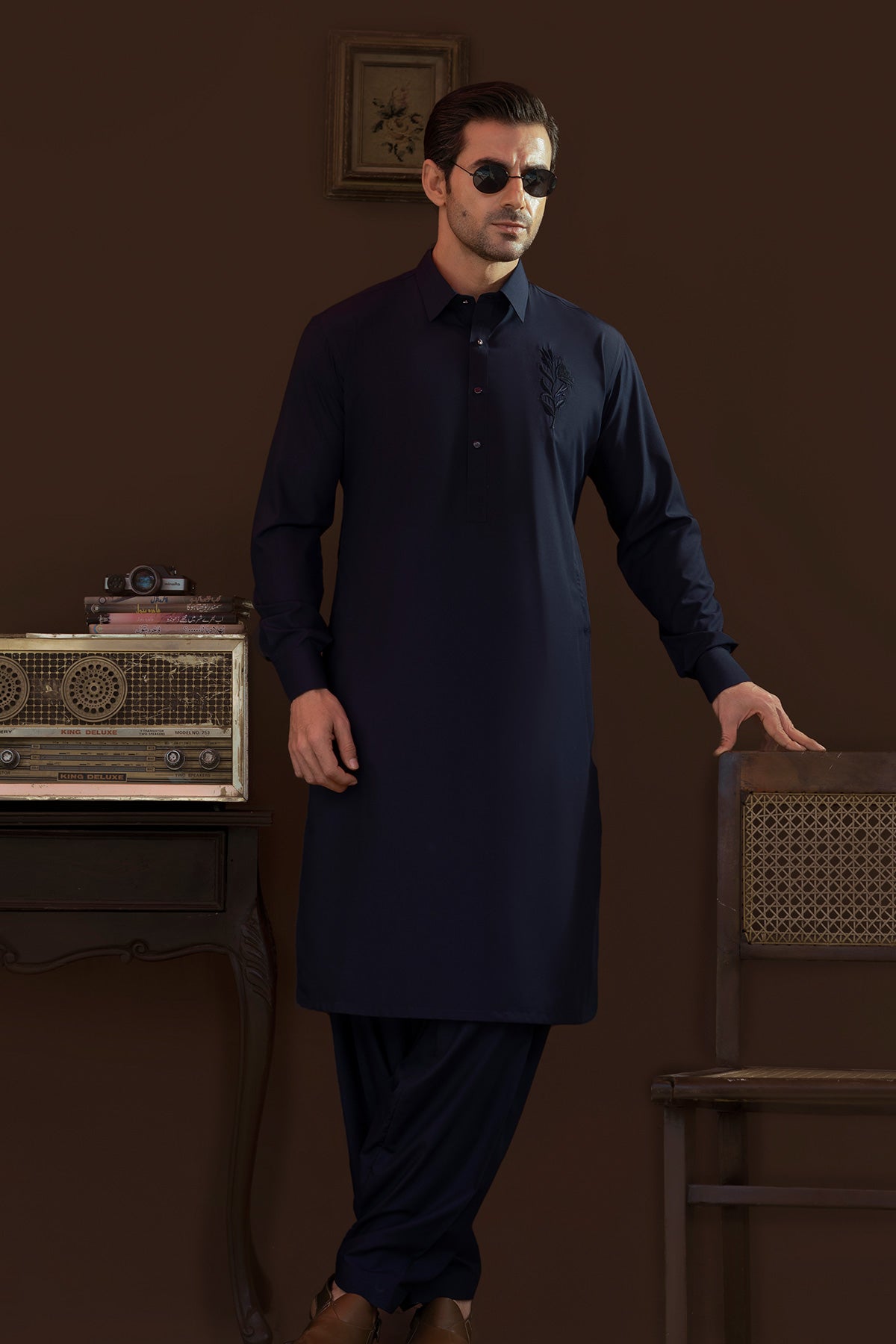 Navy Blue Design Suit 1