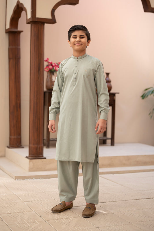 Kids Embroidered Suit 2