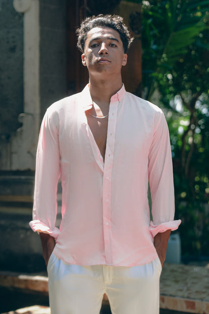 Pink Linen Shirt