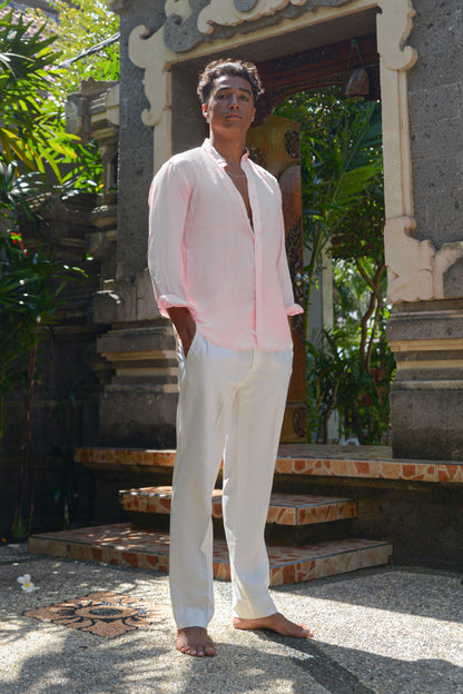 Pink Linen Shirt