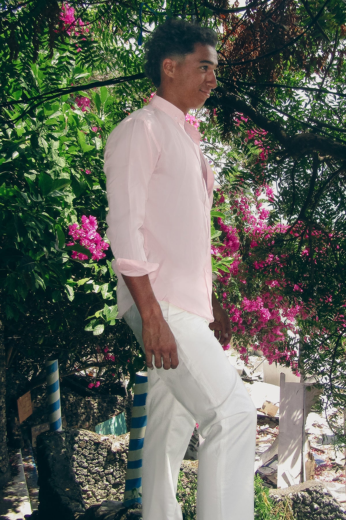 Pink Linen Shirt