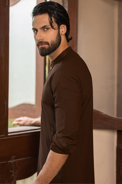 Classic Chocolate Brown Kurta Pajama