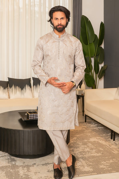 Grey Designer Kurta pajama 1