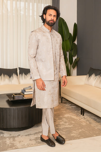 Grey Designer Kurta pajama 1