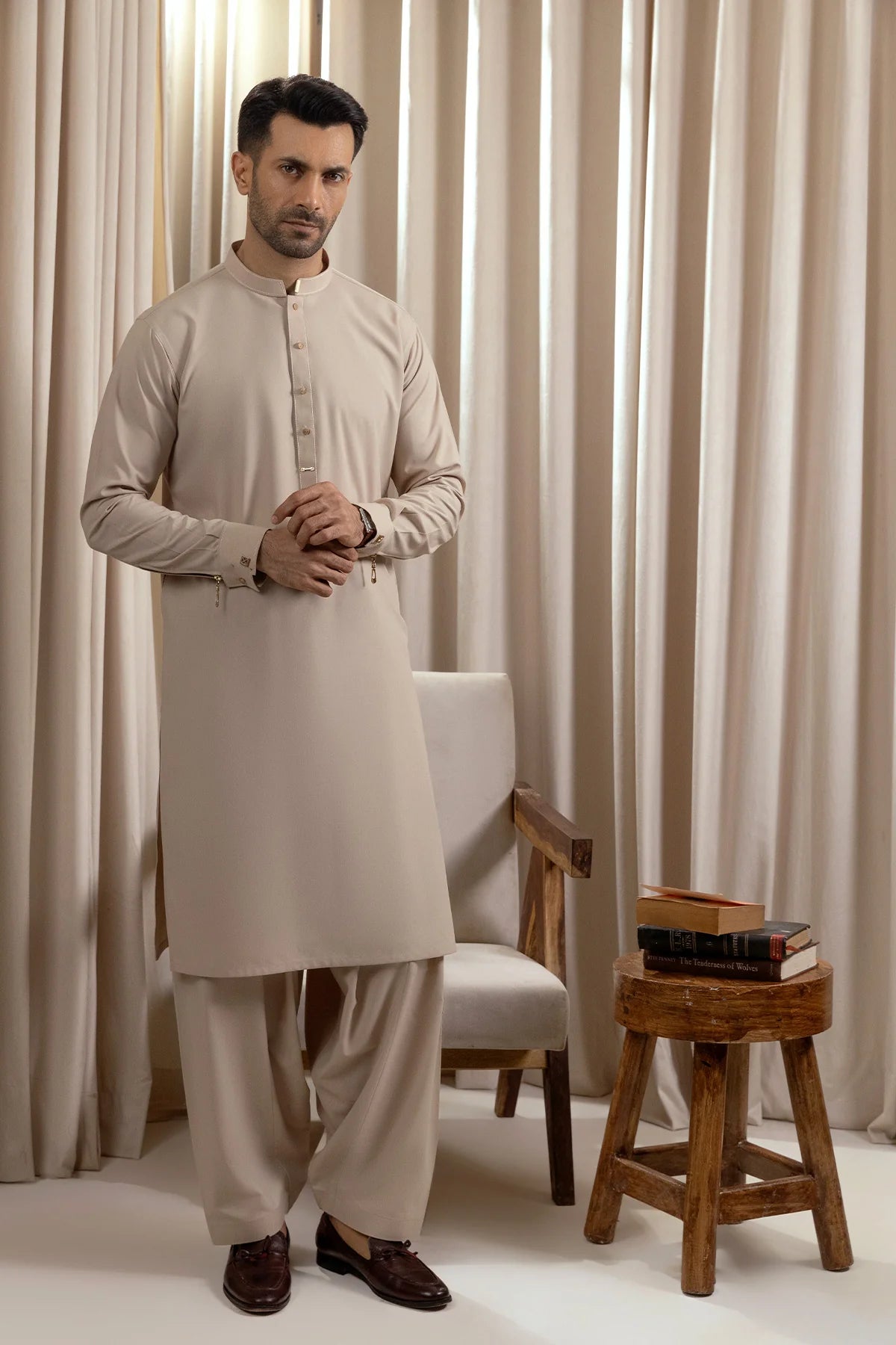 Men’s Ivory Kurta Shalwar