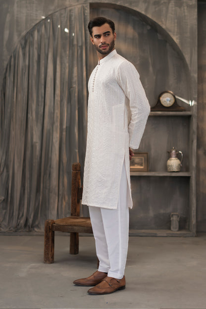 Off-White Designer Kurta Pajama