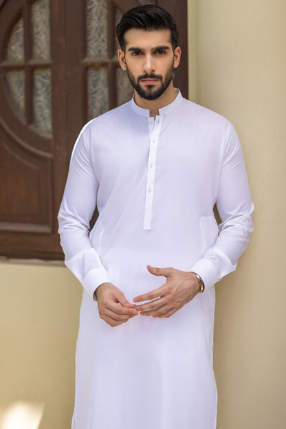Classic White Kurta Pajama – Men's Premium Wear