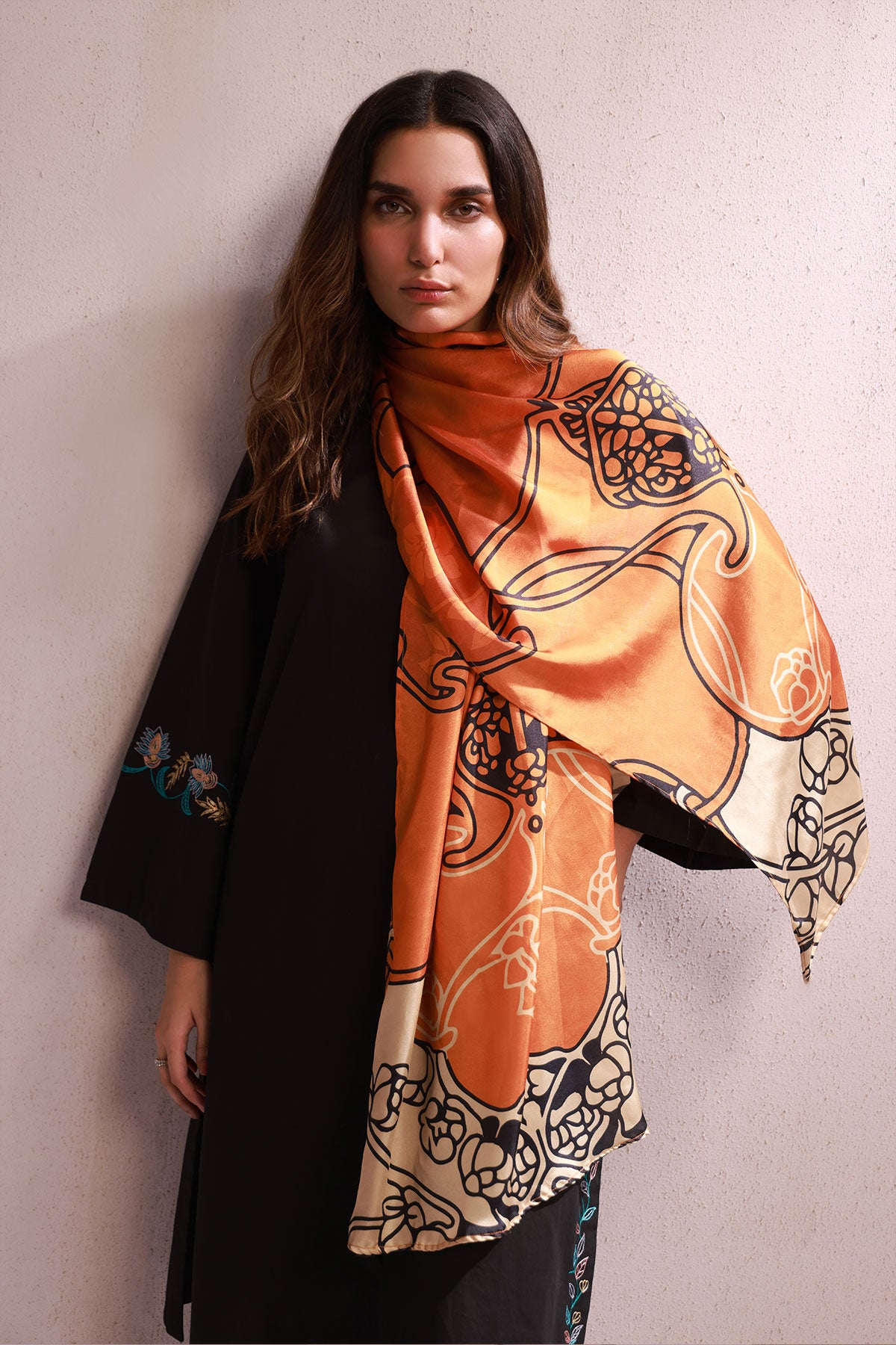 Silk Scarf Orange