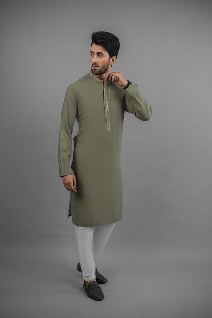 Embroidered Kurta 7384-1