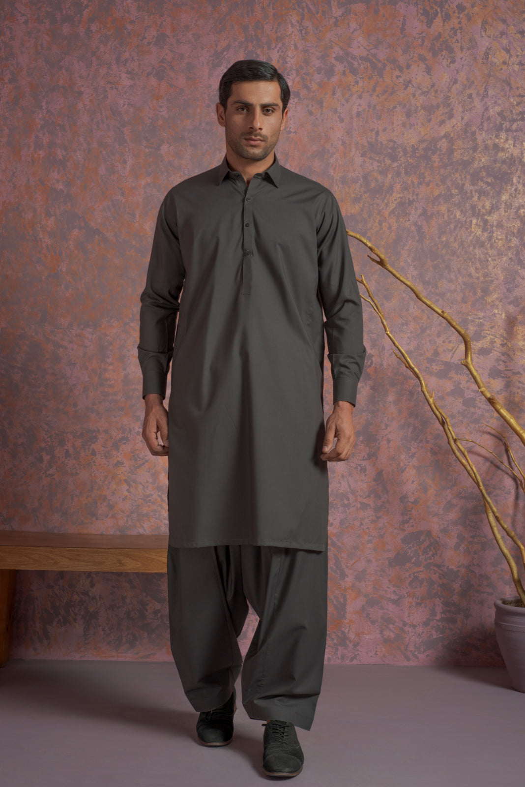 Midnight Charcoal Shalwar Kameez