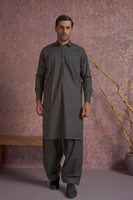 Midnight Charcoal Shalwar Kameez