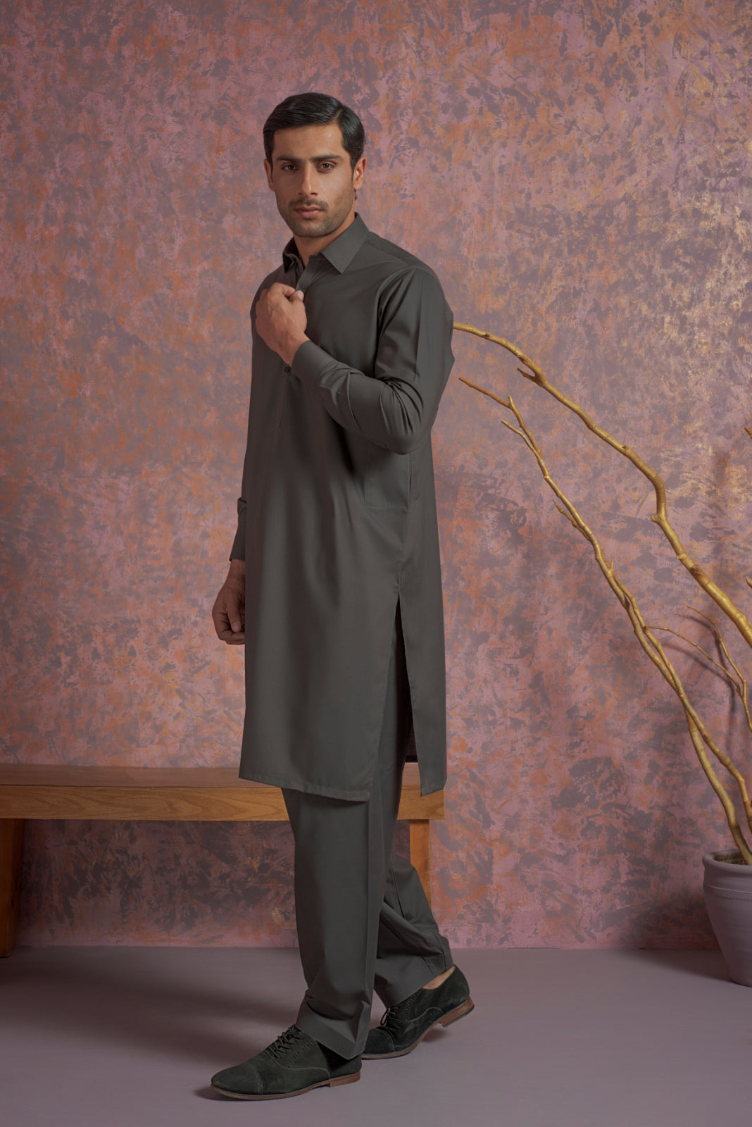 Midnight Charcoal Shalwar Kameez