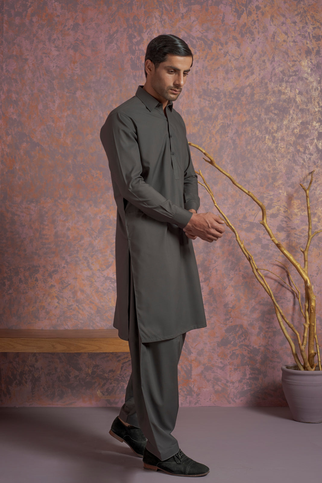 Midnight Charcoal Shalwar Kameez