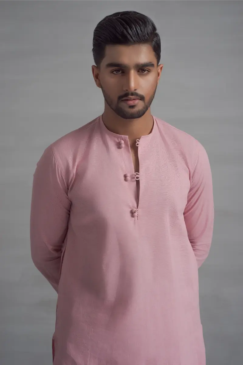 Pink Short Kurta Pajama